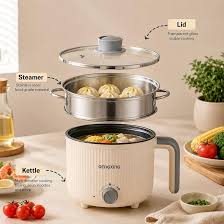 1.2L Multi-Function Electric Kettle & Cooking Pot